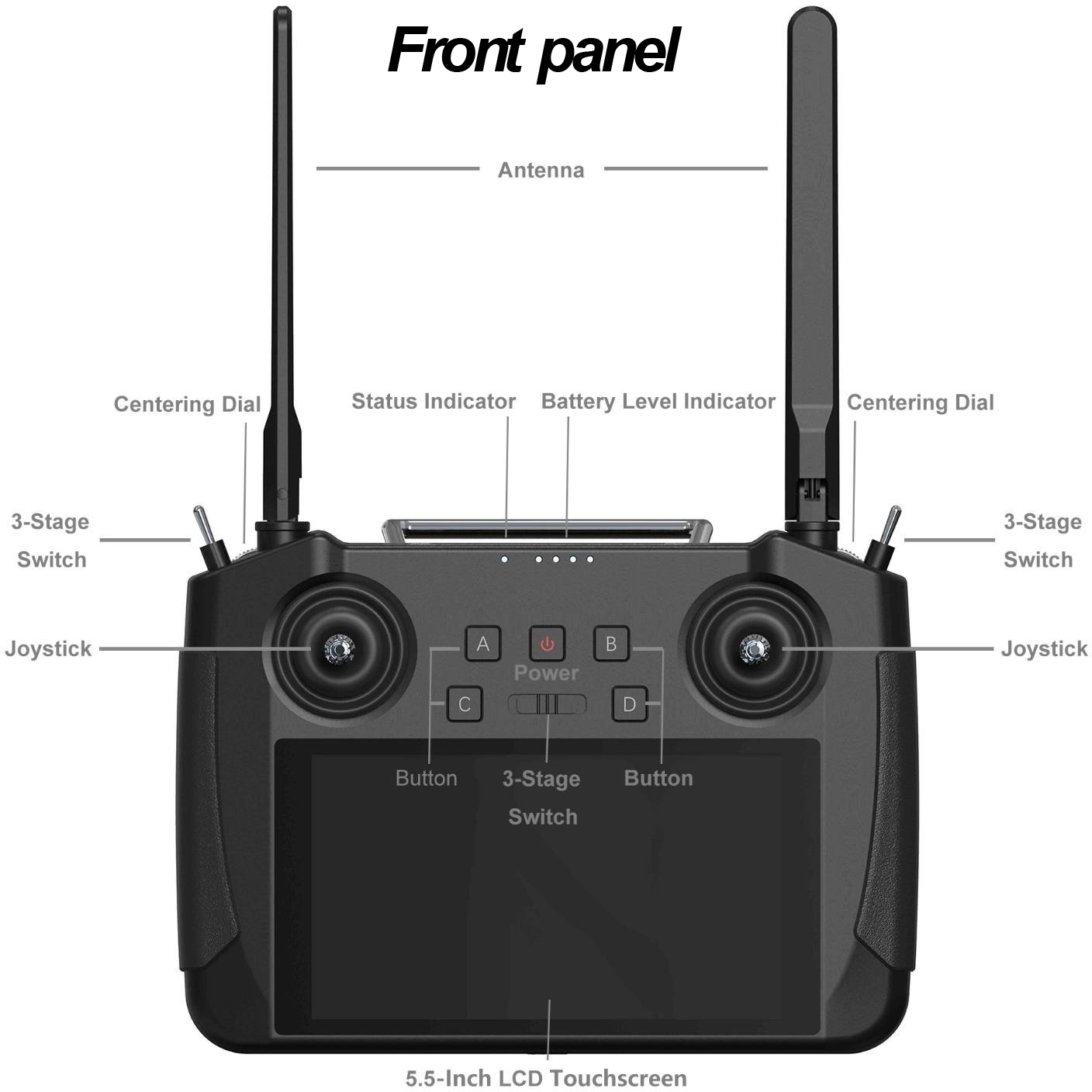 1080P ISO9001 APM PIX Drone Flight Controller With GPS