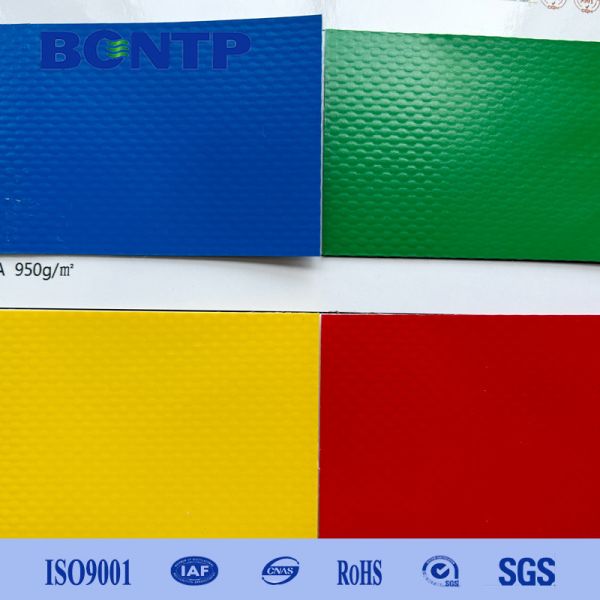 PVC Coated Tarpaulin Waterproof In Roll for membrane structure high strength anti-uv stain Resistant and fire retardant