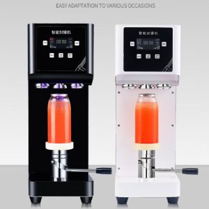 Quality High Speed 65mm 110V Beverage Cans Automatic Can Sealer for sale