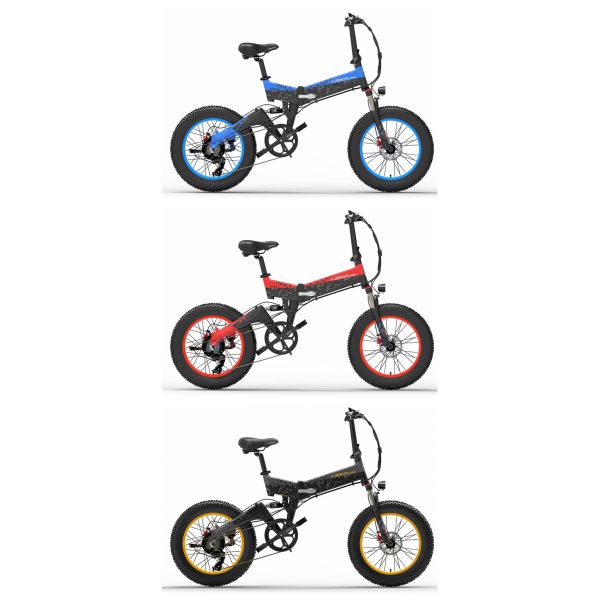 48V 20 Inch Fat Tire Folding Electric Bike Shimano Gear 6061 Alu 35-40km