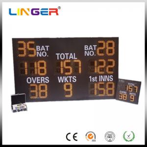 China Mini Type Lightweight LED Electronic Scoreboard , Cricket Digital Scoreboard Wireless Control on sale