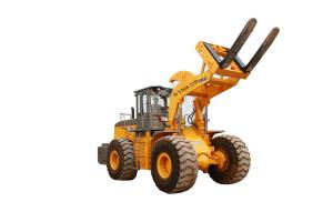 China 23 Ton Granite Wheeled Loading Shovel With Pallet Fork Cross Country Ability on sale