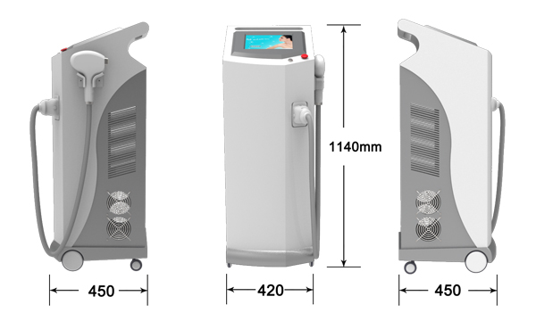 70J/cm2 output power 808 Nm Diode Laser unwanted Hair Removal Machine for salon