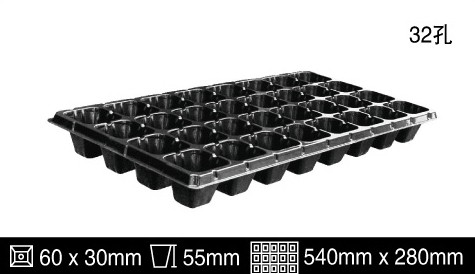 1L Propagation 200 Cell HIPS Plastic Seedling Tray Greenhouse Nursery Seed Tray