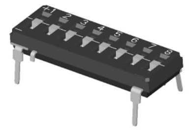 Auto Insert Straight Lead Tri State Type DIP Switch