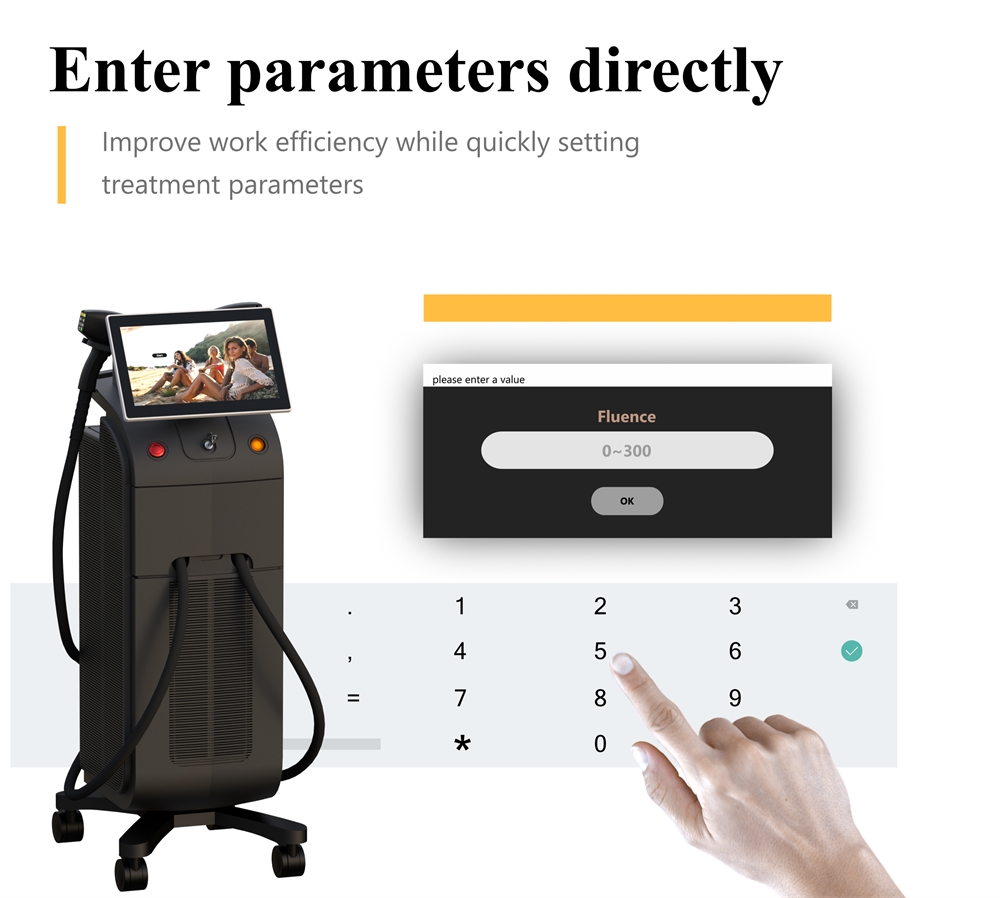 2000W Diode Laser Hair Removal Device 4 Wavelengths 808nm 755nm 940nm 1064nm