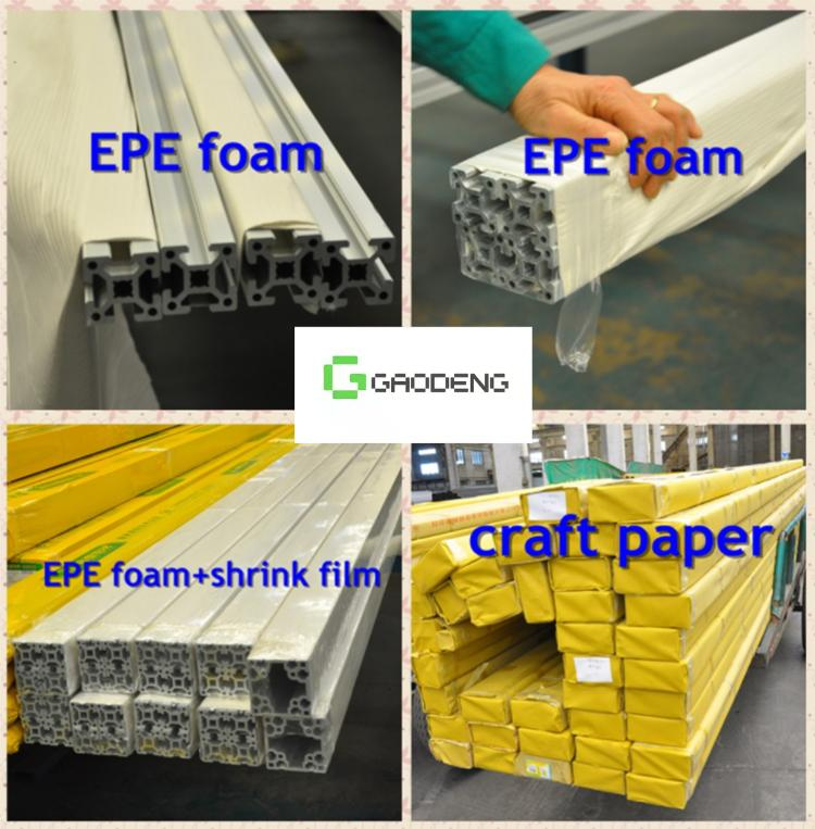 Golden Extruded Wood Grain Extrusion Aluminum Profile 6063 T5 Aluminium Alloy