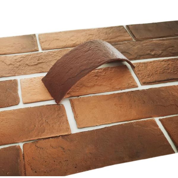 2mm Thickness 2.625 In X 9.375 In Clay Brick Veneer Customized