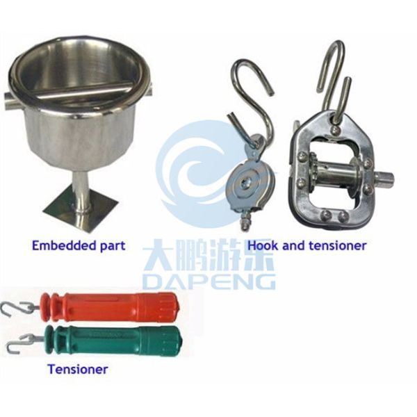 CE Swimming Pool Accessories SS 304 316 Lane Line Storage Reel DP-PLR01 Model