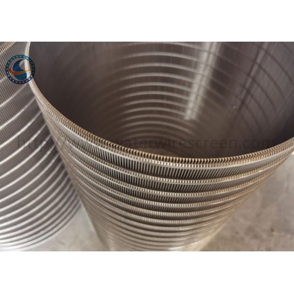 Stainless Steel 316l Reverse Wedge Screen Filter Johnson Drum Screen For Back Washing