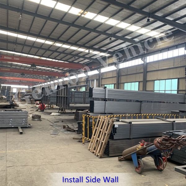 40ft Containers 80T Drop Side Semi Trailer With Twist Locks