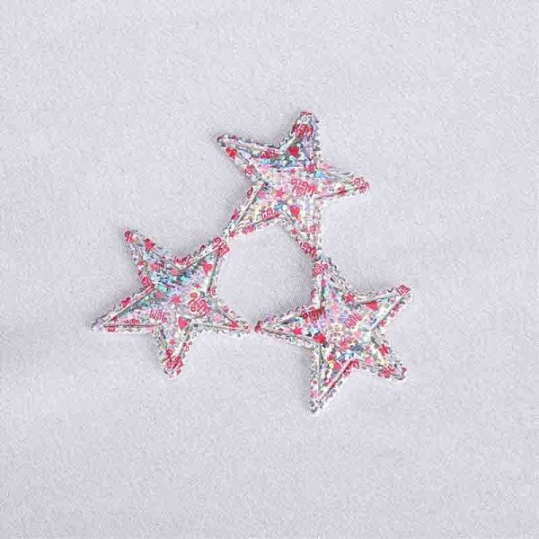 Hologram Shimmer Ultrasonic Embossing Flowers Crafts Shiny Customized Size