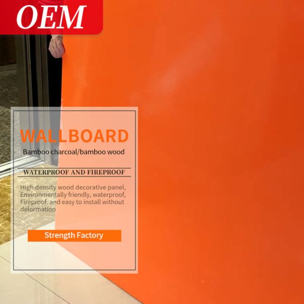 Administration Skin Feel Bamboo Charcoal Wall Panel 3.6m*1.22m