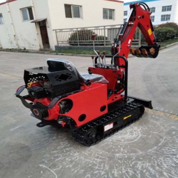 OEM Red Small Digger Diesel Engine Mini Excavators For Farm Winery Agricultural Garden Excavator