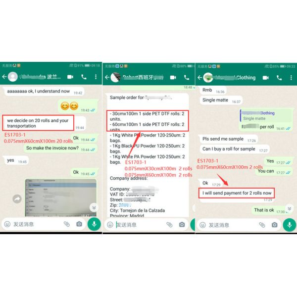 30cmx100m 60cmx100m DTF Printing Film For T Shirt Heat Transfer Printing