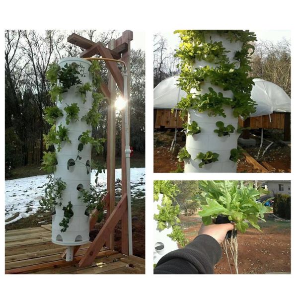 Hydroponic Growing System Garden Farm Greenhouse Vertical Tower Planter