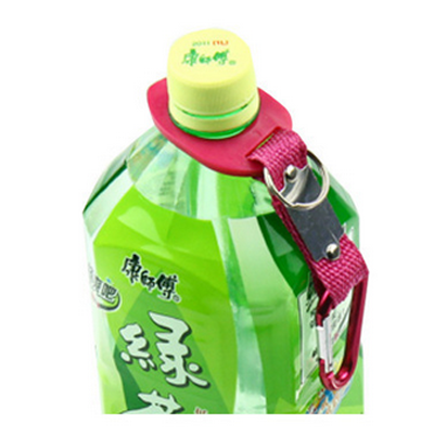 Stuffer water bottle holder hook belt clip orange/blue/green/red/black aluminum carabiner