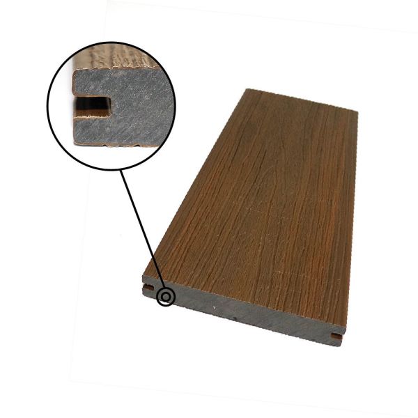 UV-Stable Exterior Solid Waterproof Wooden High Strength CE Certified WPC Wood Plastic Composite Decking Of Double Colors