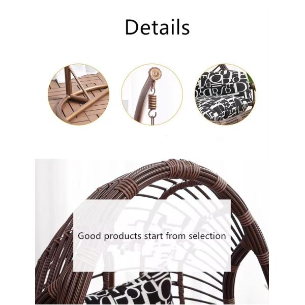 DY-NC1 Indoor Rocking Chair Lazy Balcony Swing for Household Hanging Basket Efficiency