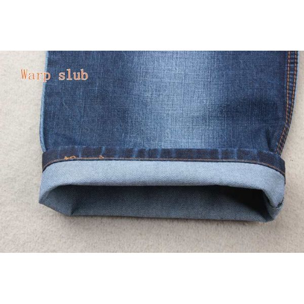 11oz Mercerizing Crosshatch Organic Cotton Denim Fabric Summer Jeans Pant Material