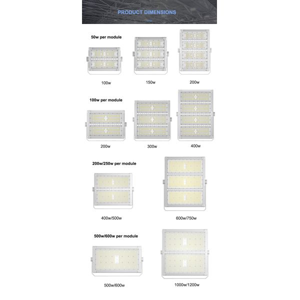 Ac100-277v Input LED Flood Light with Lumileds 2835/3030 Smd Light Source