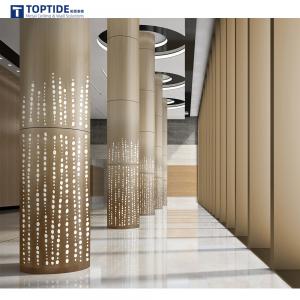 China Lightweight External Metal Wall Cladding Materials Steel Column Panel For Commercial Buildings on sale