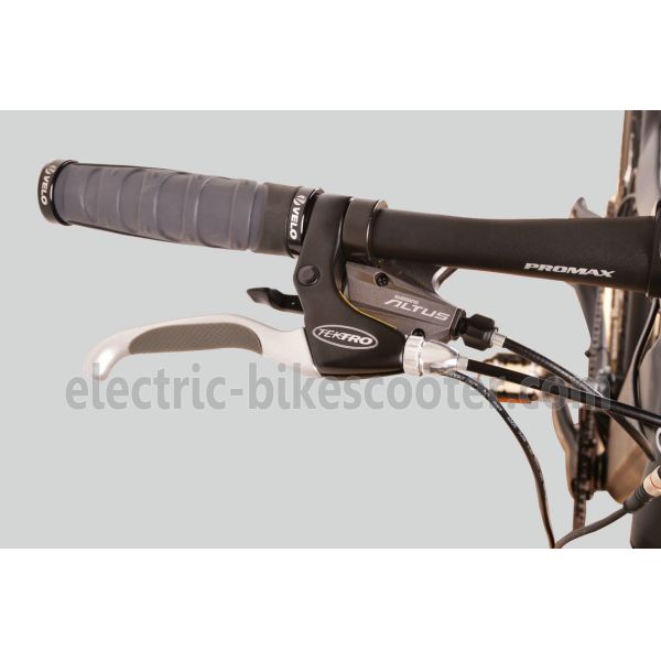 Matt Black Battery Powered Mountain Bike 500W 27 Speed Battery Inside 26.50Kgs Disc Brake