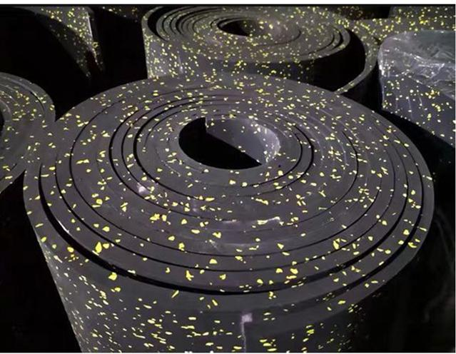 Antislip Gym Rubber Flooring Relle Weight Room Flooring 1.5mm 3.0mm Thickness
