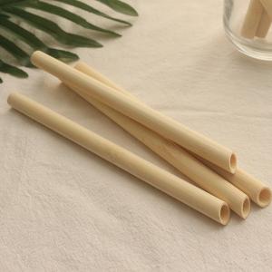 Quality Pointed Ended 20cm Organic Biodegradable OD12 Bamboo Drinking Straws for sale