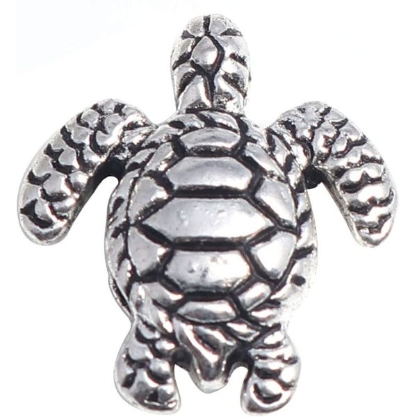 160pcs Antique Lovely Turtle Pendant Silver Bead Charms Fit Original Bracelet 9x7mm