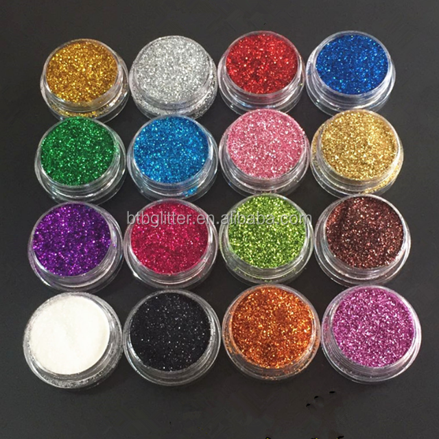 Excellent Nail Art Effect 1/128 Glitter Powder Powders within Colorful Shades by Manufacture Stock