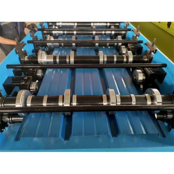 Iron 0.3-0.8mm trapezoidal roof sheet roll forming machine metal panel making machine