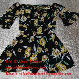 Quality Adults Used Womens Clothing Sunflower Logo Second Hand Ladies Dresses for sale