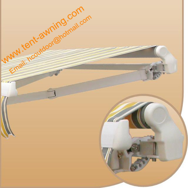 Strong Aluminum Frame Customize Sizes Retractable Awning Components Awning Parts