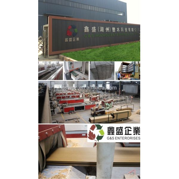 Temporary Wood Plastic Composite Flooring 205 X 20MM Fireproof Wpc Wall Panel Outdoor