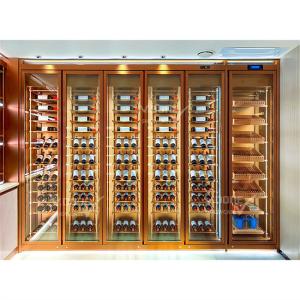 Commercial Cooling Metal Stainless Steel Wine Cabinet Display Racks