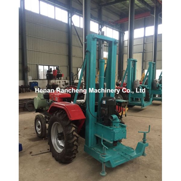 150m Depth Borehole Drilling Machine 30KW Four Wheel Tractor Water Well Drilling Rig