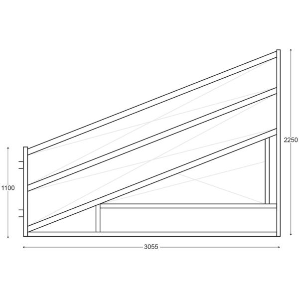 Adjustable Galvanized Cattle Chute Loading Ramp