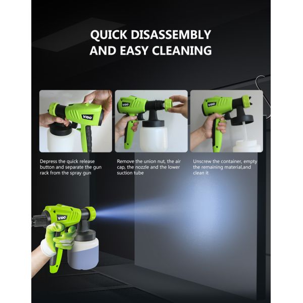 800ml 500W Spray Electric Air Blower Gun,Easy to adjust spray pattern