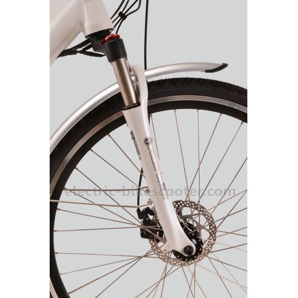 7 Speed Mid Motor Electric Bike , Mid Drive Motor Electric Bike 700C MTB Tire