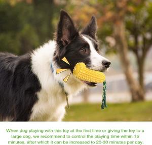 China Dog Chew Toys for Aggressive Chewers, Indestructible Tough Squeaky Interactive Dog Toys, Puppy Teeth Chew Corn on sale