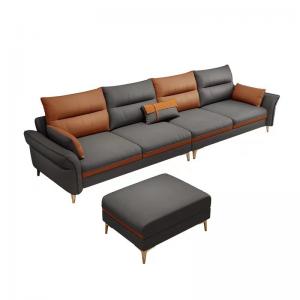 China Hotel Living Room Modern Luxury Leather Sofa Sophisticated Craftsman on sale