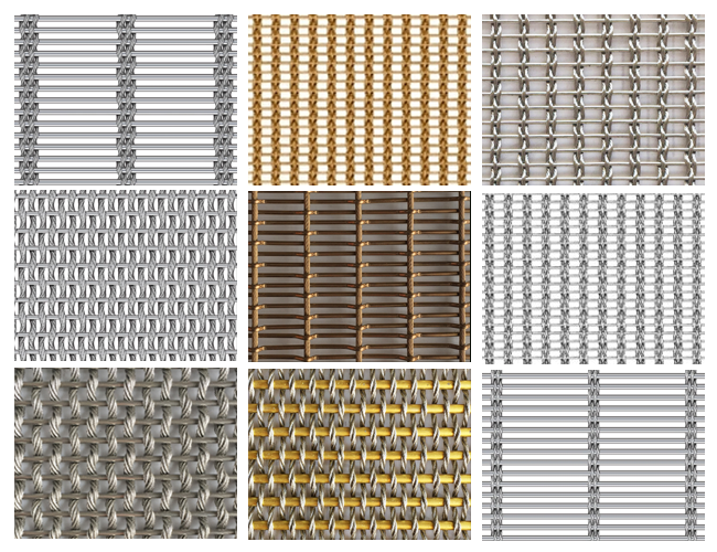 Anti Alkali Partition Stainless Steel Architectural Mesh Rope Rod 44.7% Opening