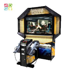 China Ghost Operation Simulating Gun Shooting Arcade Machine With 55 Inch Monitor on sale