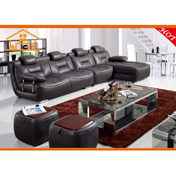 modern italian cheap black tufted microfiber leather sleeper reclining sectional