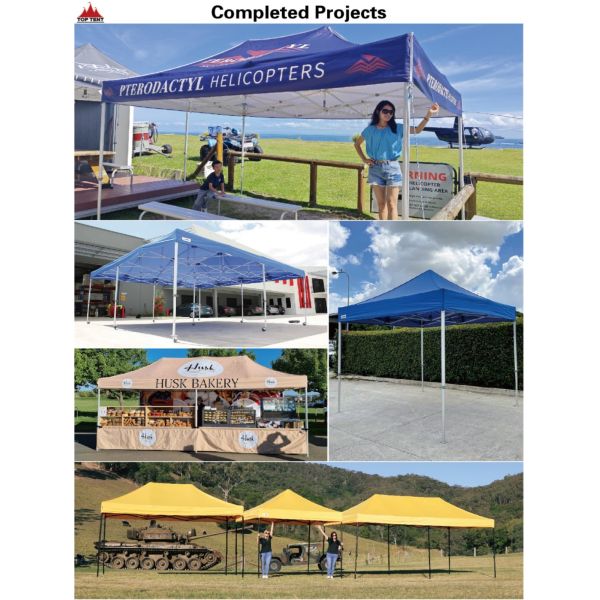 Business Pop Up Tents Full Color Custom 3x6m Advertising Canopy Tent
