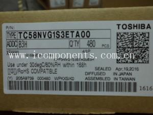 China TC58NVG1S3ETA00  toshiba  Flash Memory 1Gb 3.3V SLC NAND Flash Serial original new on sale