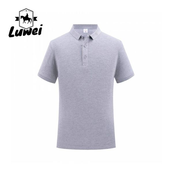 Customized Cotton Polo T Shirts Embroidery Plus Size Muscle Slim Fitted