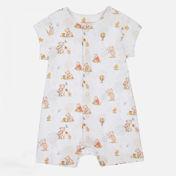 Summer Cotton Short Sleeve Plain Printed Baby Girl Boy Rompers Infant Jumpsuits