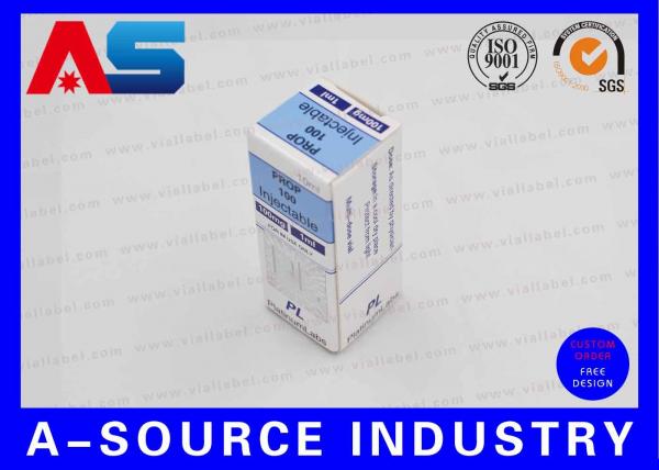 Buy Customized Logo Printed Coated Paper 10ml Vial Boxes With Security Hologram Sticker Seal at wholesale prices